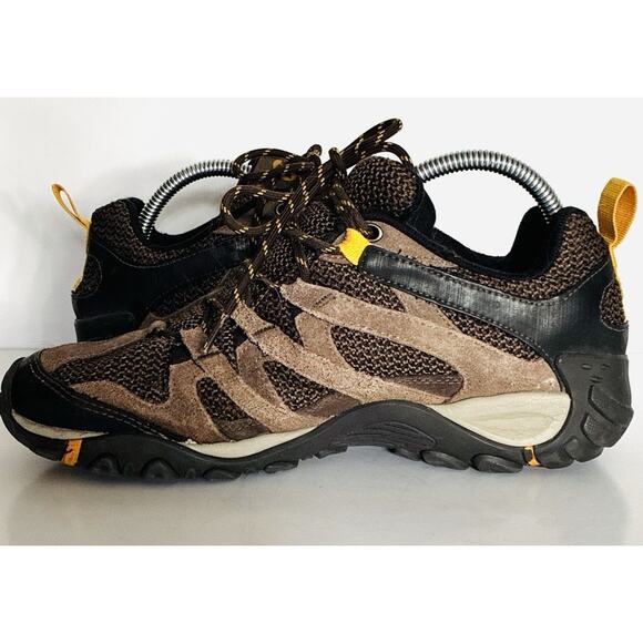 Merrill Sz 8.5 Unisex Alverston Brown Suede Fabric Hiking Trail Athletic Boot - Picture 3 of 7